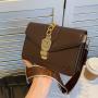 Fashion Wide Strap New Woman The Single Shoulder Bag Designer Lady Handbags Women Luxury Bags Luxury Brand PU Leather Bag