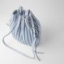 2024 Custom Wrinkle Drawstring Crossbody Bag Fashion Vegan Leather Cross Body Bucket Bags