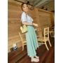 CCF658 Summer Straw Weaving Beach Bag For Women Holiday Shopping Straw Basket Bag Single-Shoulder Straw Small Bag