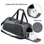 ZF077 Custom Logo Gym Bag Wet and Dry Separation Sports Bag Independent Shoe Compartment Oxford Cloth Waterproof Travel Bag