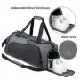 ZF077 Custom Logo Gym Bag Wet and Dry Separation Sports Bag Independent Shoe Compartment Oxford Cloth Waterproof Travel Bag