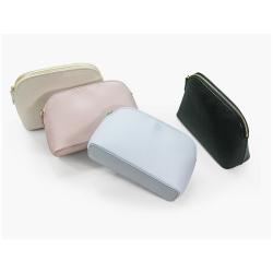 2024 New makeup bag high-end texture leather shell clutch bag travel portable finishing and storage makeup bag