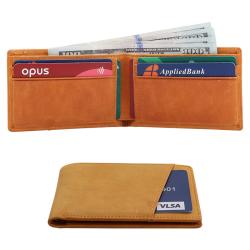 Wholesale Men's Bifold Leather Wallet Custom Slim Retro RFID Protected Card Holder Wallet for Men