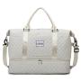 Custom Luxury Winter Leisure Short Distance Overnight Weekender Bag Quilted Gym Yoga Duffle Travel Bag Set