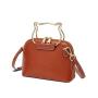 2024 Custom Genuine Leather Shell Bag Handbag For Women Luxury With Cat Metal Handle