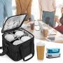 Insulated Drink Caddy Holder Take Out Beverages Carrier Tote Bag Outdoors Reusable 4 Cups Drink Carrier Bag