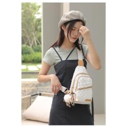 ZR537 New Women's PU Chest Bag Wholesale Single Zipper Shoulder Women's Bag Earphone Hole Portable Side Scarf Pendant Bag
