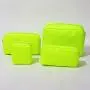 Stock wholesale 18 colors Custom Cheap Waterproof Towel Embroidery Patch Logo Small Cosmetic Travel bag Nylon bag