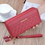 New 2021 double zipper hand purse lady's purse long fashion large capacity wallet for women