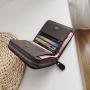 2024 popular design mini small wallet women short wallets pu leather zipper cute coin purse student embroidery wallet