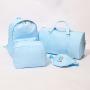 S M L XL Multi Color Women Nylon Custom Cosmetic Bag Set 4 Pack Travel Toiletry Bag Portable Pouch Organizer Makeup Bag