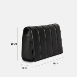 Hot Sale Solid Color Simple  Luxury Ladies Metal Chain Shoulder Bag Customize Square Pu Hand Bag Cross Body Bags For Women