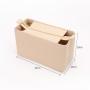 Wholesale Cotton Travel Makeup Shopping Bag Multi-Layer Multi-Functional Zipper Storage with Felt Liner Stock Jute Bag