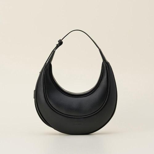 High Quality Half Moon Shoulder Bag For Women Underarm Bag PU Leather Ladies Handbags