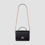 2024 Custom Black Vegan Leather Women Soft Smooth Material Crossbody Bag Fashion Handbag Purse For Ladies