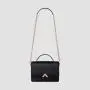 2024 Custom Black Vegan Leather Women Soft Smooth Material Crossbody Bag Fashion Handbag Purse For Ladies