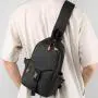 KBW612 Customized Men Chest Bag Fashion Casual Multifunctional Cup Cover Cross Body Bag Large Capacity Sports Shoulder Bag