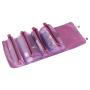 wholesale portable organize women girl canvas organizer 4 in 1 foldable detachable toiletry travel makeup bags cosmetic bag