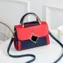 2023 New Fashion Women's Bag Splicing Pu Advanced Texture Handbag Trend Large Capacity Single Shoulder Messenger Bag