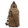 2024 Custom Luxury Canvas Leather Cross Chest Bag For Men Shoulder Sling Design