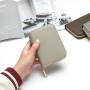 Minimalist Organ Wallet Leather Wallets For Men & Women Credit Card Holder Zipper Around Money Clip Business Travel Wallet