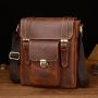 XL291 Multi-layer Large Capacity Messenger Bag Wear-resistant Durable Bag First Layer Cowhide Genuine Leather Men's Shoulder Bag