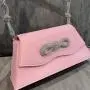 2024 Custom Crystal Bowknot Silk Shoulder Underarm Bag For Ladies Women Design