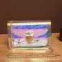 Ladies shoulder bag 2024 pvc chain small messenger crossbody bag factory wholesale mobile phone bag cheap price