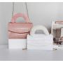 Factory wholesale women's luxury bag handbag small square bag Korean stone patterned pu leather shoulder bags for women