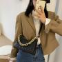 Lattice Popular Style Elegant Chain Pu Leather Bag Women Hand Bags Luxury 20231pu Leather White Shoulder Bag