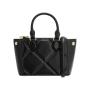 2024 Custom Private Black Fashion Ladies vegan Leather Design Long Shoulder Strap Women Handbags Plaid Casual Quilted Tote Bag