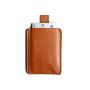 Slim genuine leather card holder front pocket pull tab card holder RFID feature