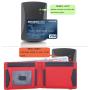 Vintage Custom LOGO Men  Leather Wallet Luxury Short  Leather Credit Card Wallet With Embossing Logo
