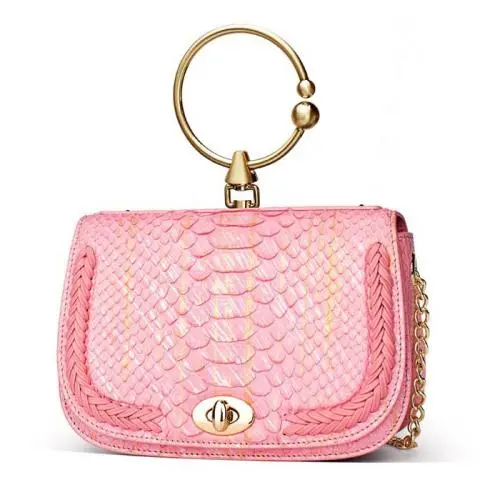 Sacs A Main Chic Femme Fashion Genuine Snake Skin Leather Designer Lady Saddle Sling Shoulder Crossbody Tote Bags Handbag