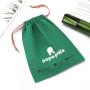 High Quality Eco Muslin Gift Packaging Bag Custom Logo Printed Cotton Linen Toys Sock Baby Clothing Storage Drawstring Dust Bag