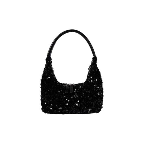 New Polyester Sequins Hardness Moderate Handbags Four Seasons Versatile Hand Shoulder Bag