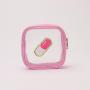 Keymay RTS Stock Popular Multicoloor Girls Small Transparent Clear Transparent Toiletry Bag Waterproof Cosmetic Bag Clear Pouch