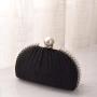 Cute small and exquisite Pearl metal frame New tide Mini elegant clutch bags for women luxury evening bags