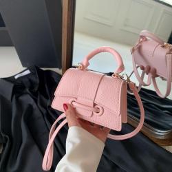 Solid Color Simple Temperament Handbag, Early Autumn New Style Versatile ins Shoulder Crossbody Square Bag, Korean Version
