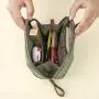 Nylon portable hand-held lipstick bag coin purse stereo small cosmetic bag travel makeup storage bag