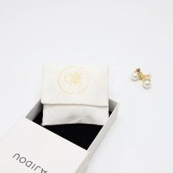 Custom Jewelry Bag Mini Brush Canvas Dust Jewelry Pouch Small Luxury Flap Envelope Pouch For Necklace