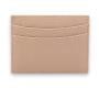 Nice full grain pebble leather branded rectangle credit card holder with premium oil painting