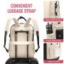 LOVEVOOK 14 15.6 17 Inch Student School Book Bags with USB Port Womens Fashion Casual Waterproof Laptop Backpack for Woman Girls
