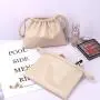 Custom Emboss Printing Pu Leather Cosmetic Skincare Product Storage Bag Drawstring Women Travel Leather Makeup Pouch