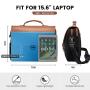 Waterproof Hot Sale Computer Briefcase Case with USB Crossbody Messenger Bag Office Travel Work Laptop PU briefcase for women
