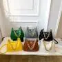 Diamond Shaped Lattice Bag For Woman Large Capacity Underarm Bag Pure Color Chain Women's Shoulder Bag JY1110