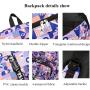 New Colorful Lightweight Printed Students Backpack Teens Girls Boys School Bag Waterproof Oxford Bookbag