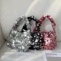2024 factory wholesale affordable women's bags Stylish Customized Party hand Bag Luxurious colorful sequin bag for girl