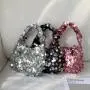 2024 factory wholesale affordable women's bags Stylish Customized Party hand Bag Luxurious colorful sequin bag for girl