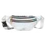 Cheap custom logo sequin colorful waist bags single shoulder crossbody fashion bag outdoor sport chest bag